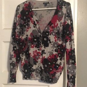 Floral print cardigan